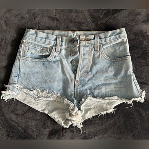 Brandy Melville light denim shorts